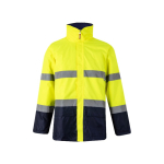 Parka de trabalho bicolor, poliéster com revestimento 190 g/m2 Velilla cor amarelo segunda vista