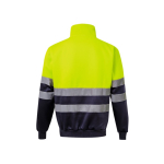 Camisola de trabalho polar gola alta de poliéster 300 g/m2 cor amarelo