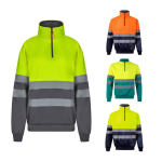 Camisola de trabalho polar gola alta de poliéster 300 g/m2 varias cores