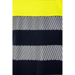 Polo de trabalho piqué bicolor de manga curta 150 g/m2 Velilla cor amarelo quinta vista