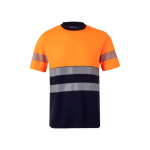 T-shirt de trabalho piqué de algodão/poliéster 150 g/m2 Velilla cor cor-de-laranja segunda vista