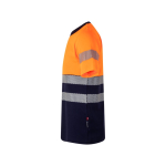 T-shirt de trabalho piqué de algodão/poliéster 150 g/m2 Velilla cor cor-de-laranja terceira vista