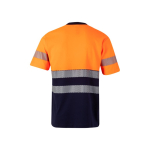 T-shirt de trabalho piqué de algodão/poliéster 150 g/m2 Velilla cor cor-de-laranja
