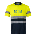 T-shirt de trabalho técnica extragrande muito visível 140 g/m2 Velilla vista principal