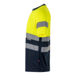T-shirt trabalho técnica, poliéster alta visibilidade 140 g/m2 Velilla cor amarelo terceira vista