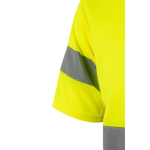 T-shirt trabalho técnica, poliéster alta visibilidade 140 g/m2 Velilla cor amarelo sexta vista
