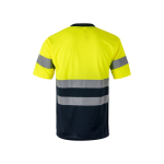 T-shirt trabalho técnica, poliéster alta visibilidade 140 g/m2 Velilla cor amarelo
