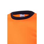 T-shirt trabalho técnica, poliéster alta visibilidade 140 g/m2 Velilla cor cor-de-laranja quinta vista