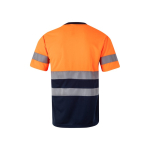 T-shirt trabalho técnica, poliéster alta visibilidade 140 g/m2 Velilla cor cor-de-laranja