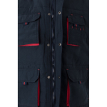 Colete trabalho multibolsos poliéster fecho de correr 120 g/m2 Velilla cor vermelho quinta vista