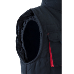 Colete trabalho multibolsos poliéster fecho de correr 120 g/m2 Velilla cor vermelho sexta vista
