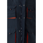 Colete trabalho multibolsos poliéster fecho de correr 120 g/m2 Velilla cor cor-de-laranja quinta vista