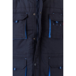Colete trabalho multibolsos poliéster fecho de correr 120 g/m2 Velilla cor azul-claro quinta vista