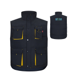 Colete trabalho multibolsos poliéster fecho de correr 120 g/m2 Velilla vista principal