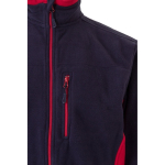 Casaco de trabalho com bolsos, polar, de poliéster 220 g/m2 Velilla cor vermelho quinta vista
