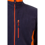 Casaco de trabalho com bolsos, polar, de poliéster 220 g/m2 Velilla cor cor-de-laranja quinta vista