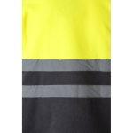 Casaco de trabalho softshell extragrande de poliéster 280 g/m2 Velilla cor amarelo nona vista