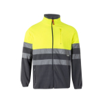 Casaco de trabalho bicolor, polar, poliéster 280 g/m2 Velilla cor amarelo segunda vista