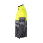 Casaco de trabalho bicolor, polar, poliéster 280 g/m2 Velilla cor amarelo terceira vista