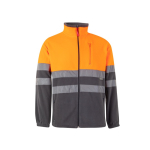Casaco de trabalho bicolor, polar, poliéster 280 g/m2 Velilla cor cor-de-laranja segunda vista