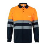 Polo de trabalho bicolor extragrande, manga comprida 160 g/m2 Velilla vista principal