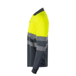 Polo de trabalho manga comprida fluorescente 160 g/m2 Velilla cor amarelo terceira vista