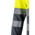 Polo de trabalho manga comprida fluorescente 160 g/m2 Velilla cor amarelo sexta vista