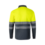 Polo de trabalho manga comprida fluorescente 160 g/m2 Velilla cor amarelo