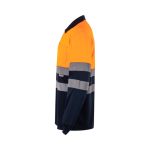 Polo de trabalho, manga comprida de alta visibilidade 160 g/m2 Velilla cor cor-de-laranja terceira vista
