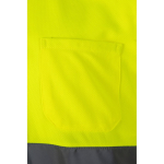 Polo de trabalho extragrande de manga curta 160 g/m2 Velilla cor amarelo sétima vista