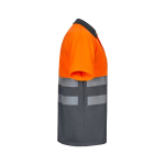 Polo de trabalho extragrande de manga curta 160 g/m2 Velilla cor cor-de-laranja quarta vista