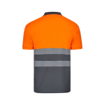 Polo de trabalho extragrande de manga curta 160 g/m2 Velilla cor cor-de-laranja