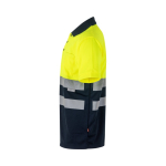 Polo de trabalho extra grande de alta visibilidade 160 g/m2 Velilla. cor amarelo terceira vista