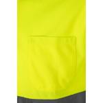 Polo de trabalho extra grande de alta visibilidade 160 g/m2 Velilla. cor amarelo sétima vista