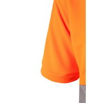 Polo trabalho bicolor poliéster 160 g/m2 Velilla cor cor-de-laranja sexta vista
