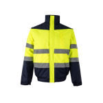 Casaco de trabalho grande de poliéster 180 g/m2 Velilla cor amarelo segunda vista