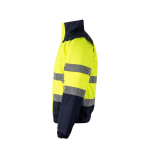 Casaco de trabalho grande de poliéster 180 g/m2 Velilla cor amarelo terceira vista