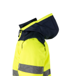 Casaco de trabalho grande de poliéster 180 g/m2 Velilla cor amarelo sexta vista