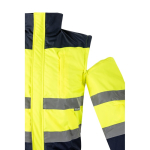 Casaco de trabalho grande de poliéster 180 g/m2 Velilla cor amarelo sétima vista
