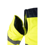 Casaco de trabalho grande de poliéster 180 g/m2 Velilla cor amarelo oitava vista