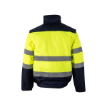 Casaco de trabalho grande de poliéster 180 g/m2 Velilla cor amarelo