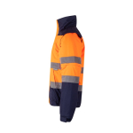 Casaco de trabalho grande de poliéster 180 g/m2 Velilla cor cor-de-laranja terceira vista