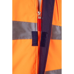 Casaco de trabalho grande de poliéster 180 g/m2 Velilla cor cor-de-laranja quinta vista