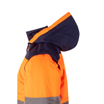 Casaco de trabalho grande de poliéster 180 g/m2 Velilla cor cor-de-laranja sexta vista