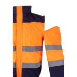 Casaco de trabalho grande de poliéster 180 g/m2 Velilla cor cor-de-laranja sétima vista