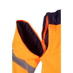 Casaco de trabalho grande de poliéster 180 g/m2 Velilla cor cor-de-laranja oitava vista