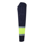 Calças de trabalho extragrandes de alta visibilidade 210 g/m2 Velilla cor amarelo quarta vista