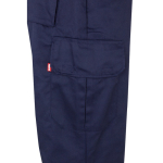 Calças de trabalho de sarja de poliéster e algodão 210 g/m2 Velilla cor amarelo quinta vista