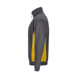 Camisola de trabalho de felpa, fecho de correr 260 g/m2 cor amarelo terceira vista