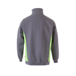 Camisola de trabalho de felpa, fecho de correr 260 g/m2 cor verde